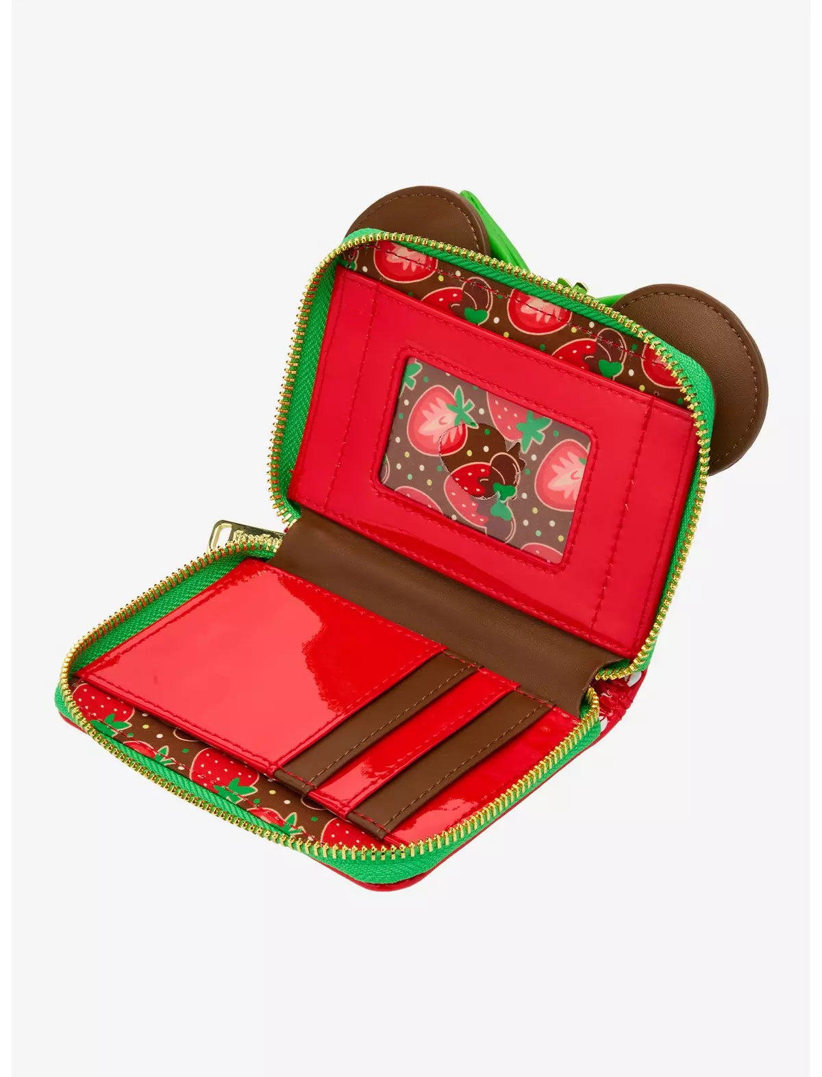 Disney Minnie Mouse Chocolate Dipped Strawberry Ears Scented Wallet - Loungefly