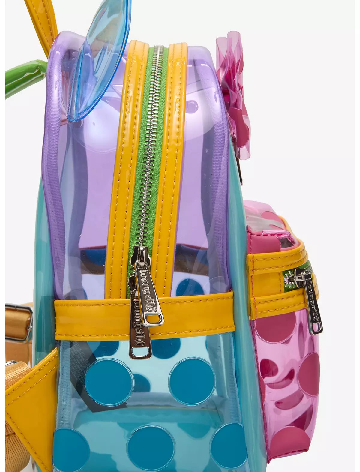 Disney Minnie Mouse Polka Dot Colorblock Ears Mini Backpack  - Loungefly