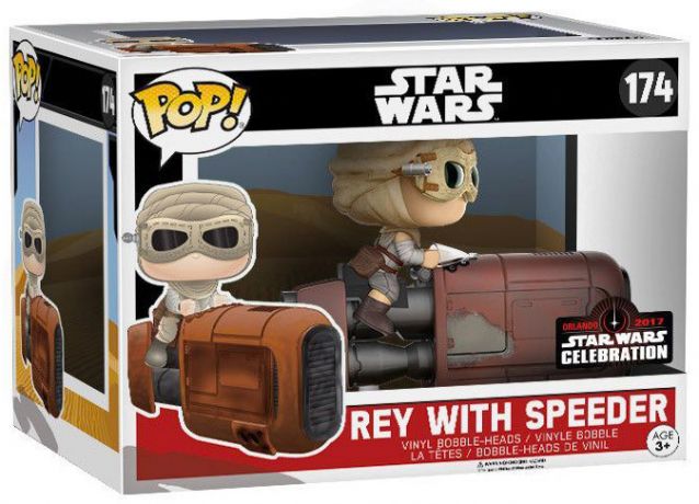 Deluxe Star Wars Episode VII The Force Awakens Rey With Speeder - #174 - Funko Pop!