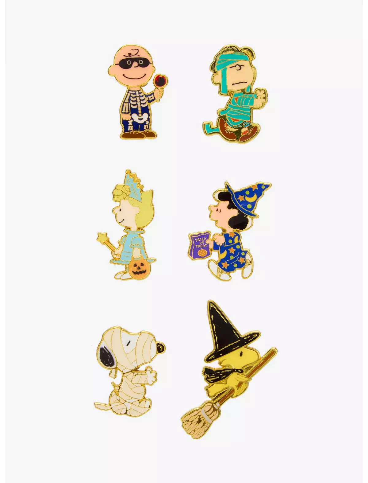 Peanuts Characters Halloween Costumes Blind Box Enamel Pin  - Loungefly - Pins