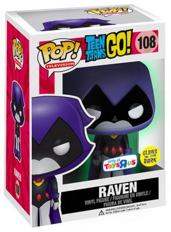 Funko Teen Titans Raven - #108 - Glow-In-The-Dark Funko POP! GITD - Toys R Us Exclusive