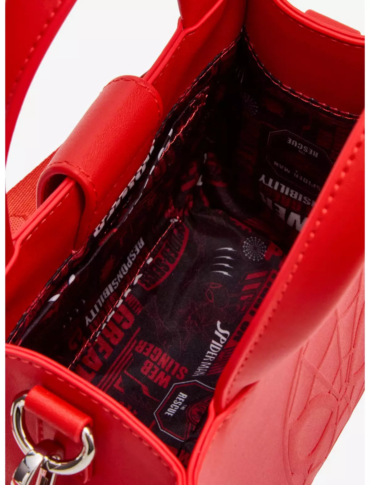Marvel Spider-Man Embossed Mask Crossbody Mini Tote Bag  - Loungefly