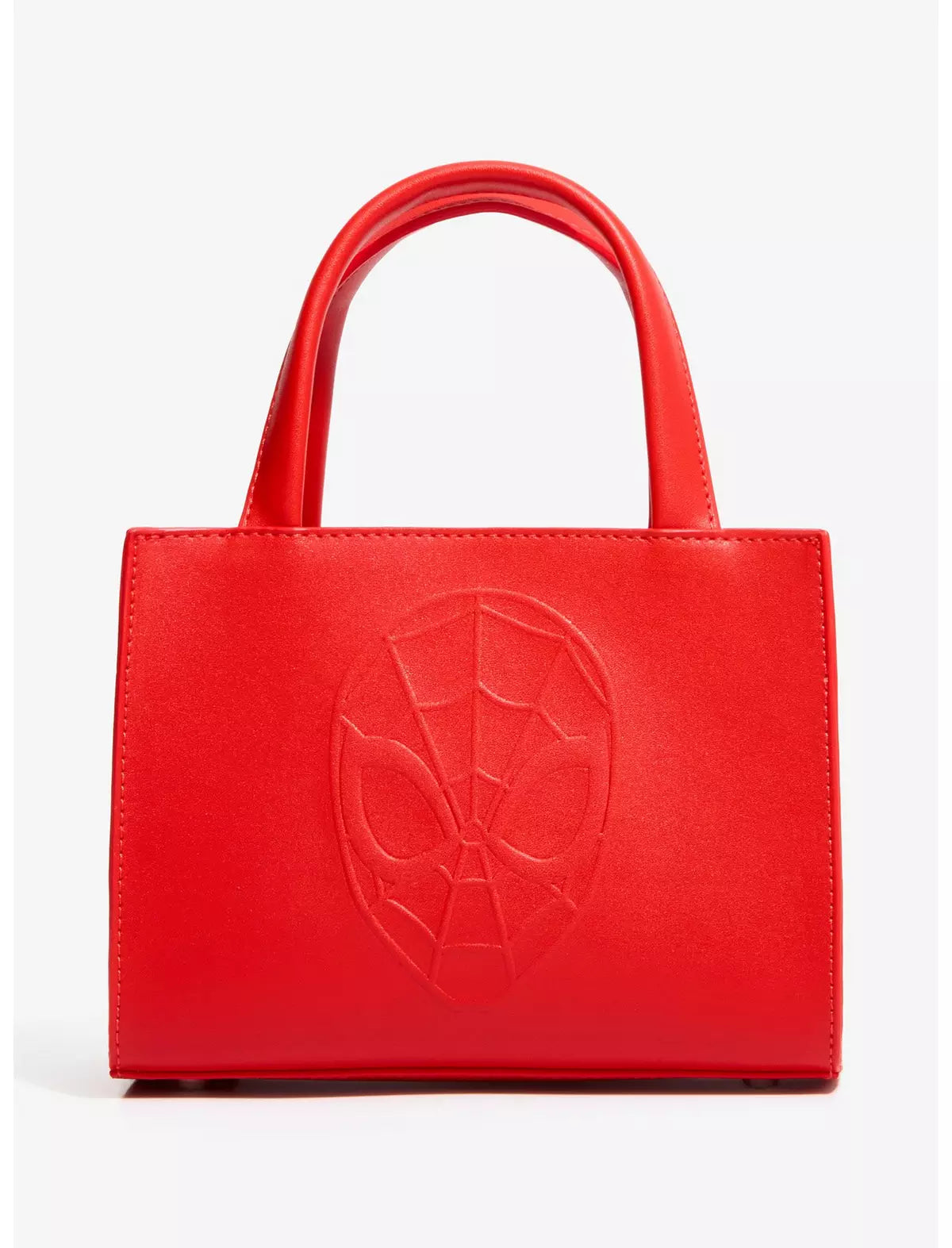 Marvel Spider-Man Embossed Mask Crossbody Mini Tote Bag  - Loungefly