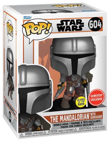 Funko Pop! Star Wars Mandalorian with Darksaber - GameStop