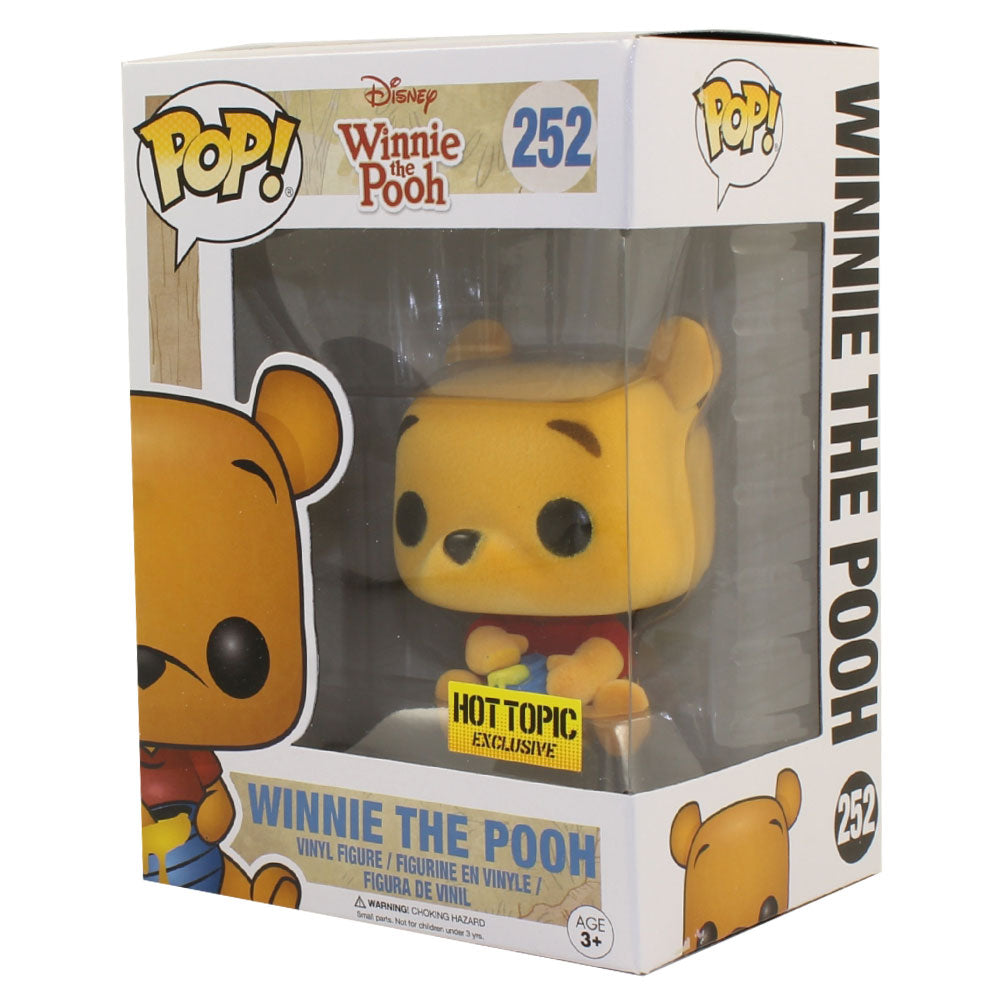 Disney Winnie The Pooh Seated Flocked - #252- Funko POP!
