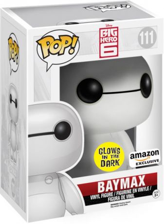 Disney Big Hero 6 Baymax Glow 6 Inch - #111 - Funko POP!  Amazon Exclusive