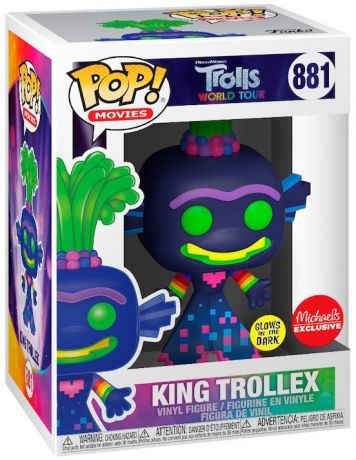Trolls King Trollex Glow - #881 - Funko POP! US  Michaels Exclusive
