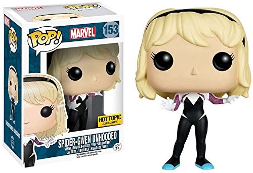 Funko POP! Marvel Spider-Gwen Vinyl Bobble Head [Unhooded] -#153 - Hot Topic Exclusive