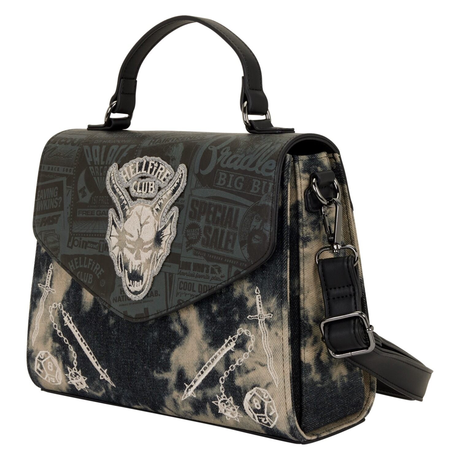 Stranger Things 5 Hellfire Club Crossbody Bag - Loungefly