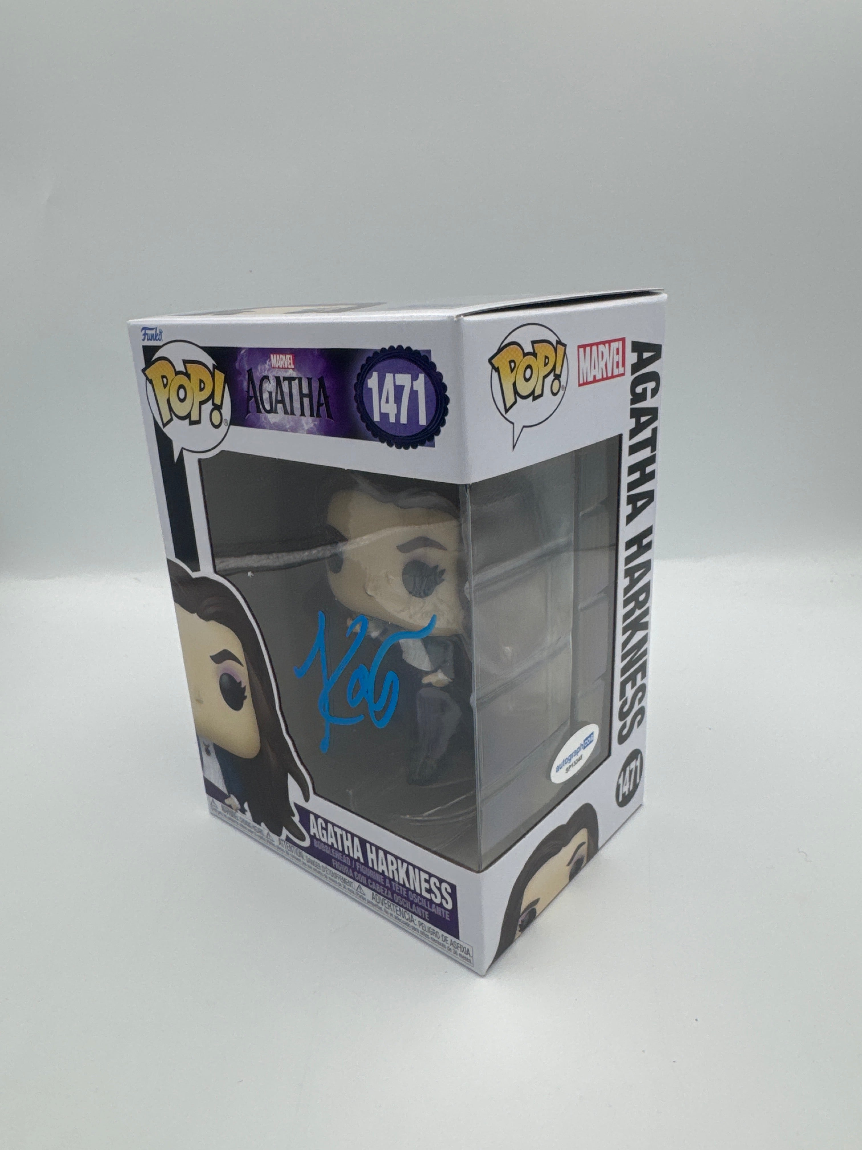 Agatha Harkness  - #1471 - Funko Pop! - Marvel - Agatha - Signed By Kathryn Hahn -Certified by Autographcoa