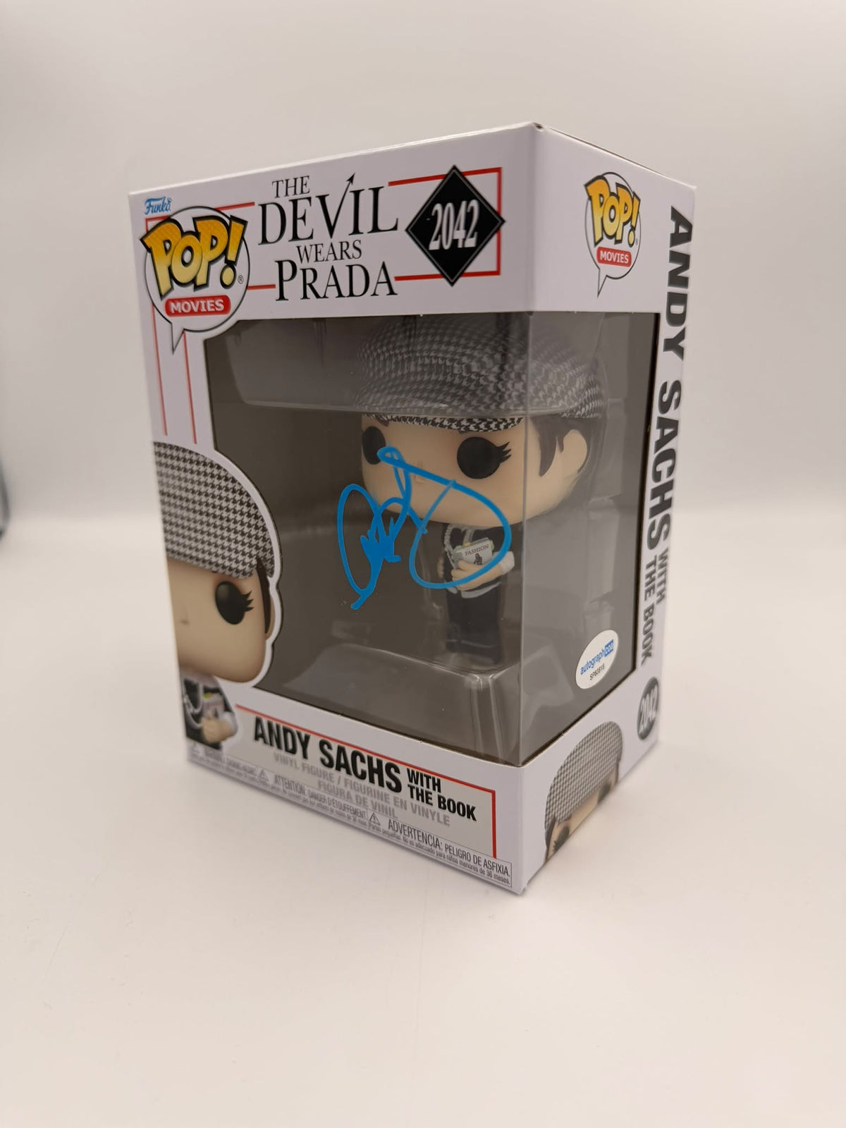 ANDY SACHS - #2042 - Funko Pop! - Movies - The Devil Wears Prada -  Signed by Anne Hathaway - ACOA Certificate