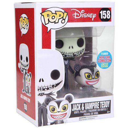 Disney NBC Jack Skellington & Vampire Teddy - #158 - Funko POP! NY con exclusive