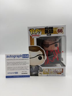The Governor - #66 - The Walking Dead - Television -Signed By David Morrissey    - Certified By Autographcoa