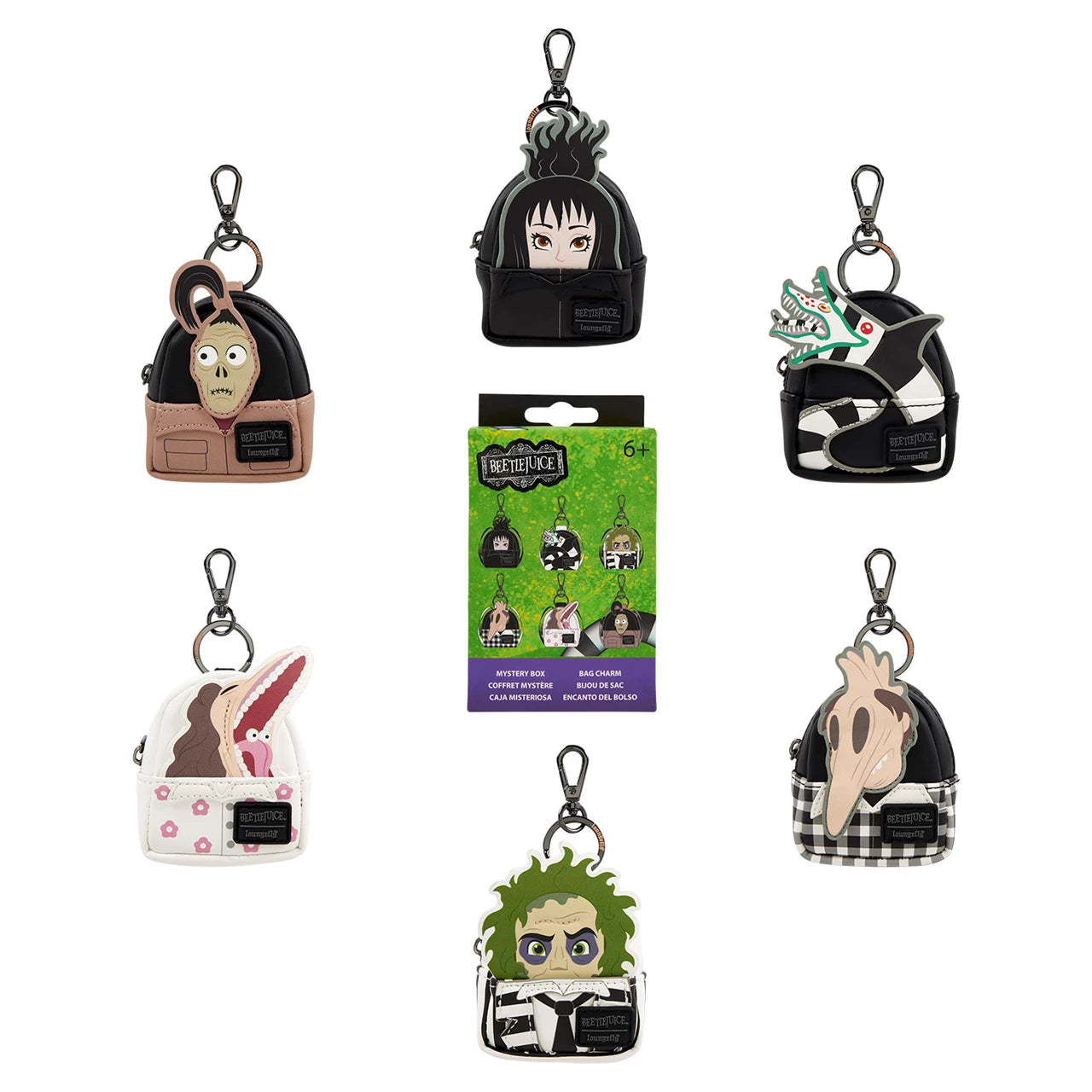 Beetlejuice Mini Backpack Mystery Bag Charm - Loungefly