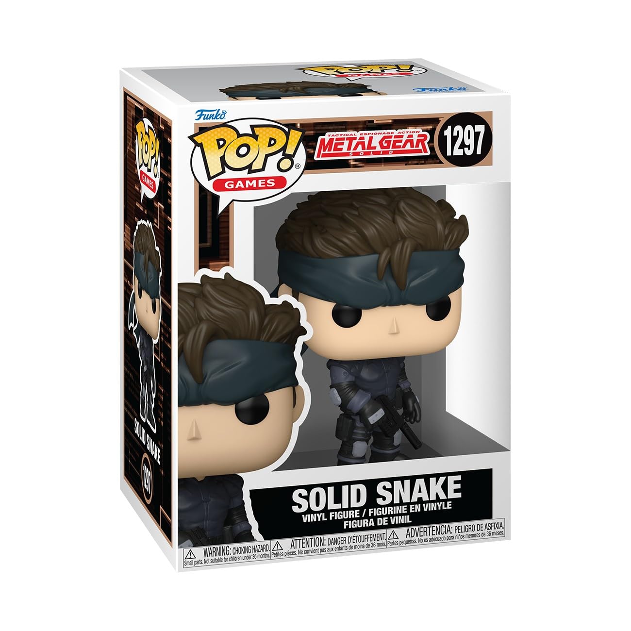 Funko POP Games: Metal Gear Solid 2 - #1297 - : Sons of Liberty Solid Snake 4.2-in Vinyl Figure
