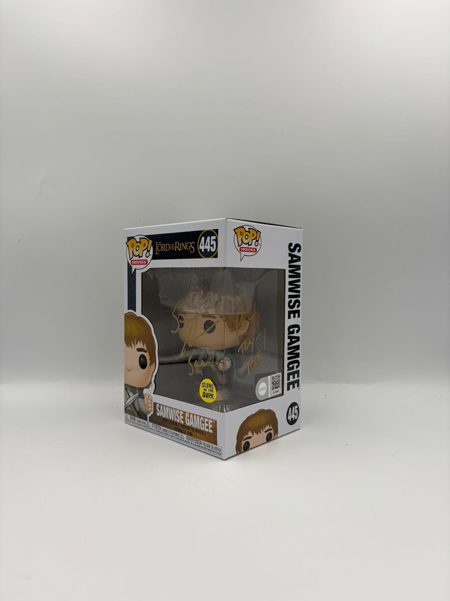 Samwise Gamgee - #445 -  Lord Of The Rings - Signed By Sean Astin  - SWAU Certified Funko Pop!