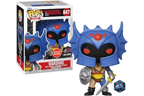 Games Dungeons And Dragons Warduke - #847 - Funko POP! With D20 Included - Gamestop Exclusive Exclusive