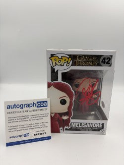 Melisandre - #42 - Funko Pop! - Game Of Thrones - Signed By Carice Van Houten - Certified by Autographcoa