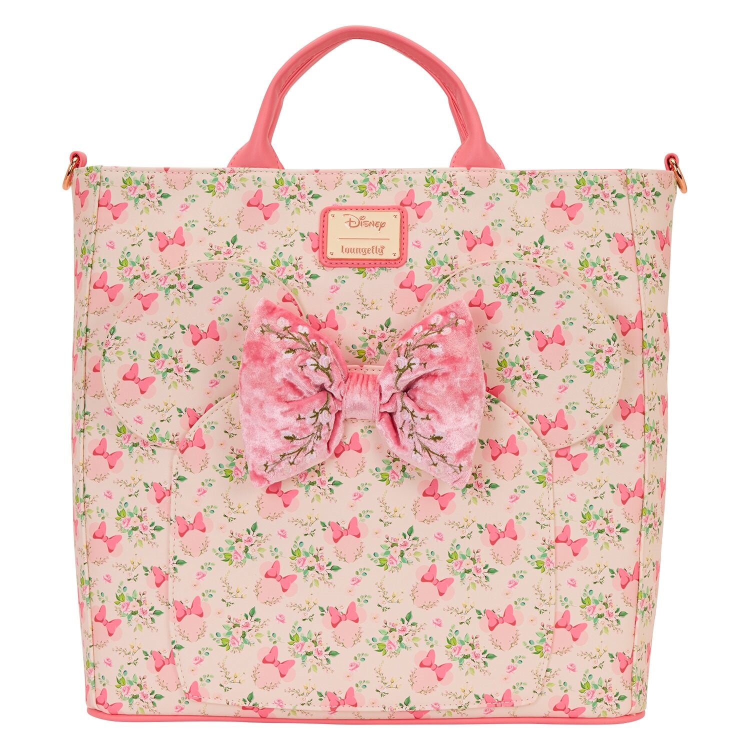 Disney Minnie Mouse Floral Convertible Backpack & Tote Bag - Loungefly - 15th December