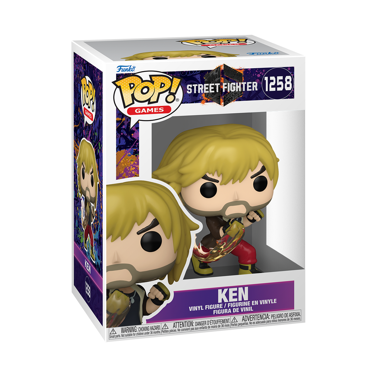 Street Fighter Ken - #1258- Funko POP! Games