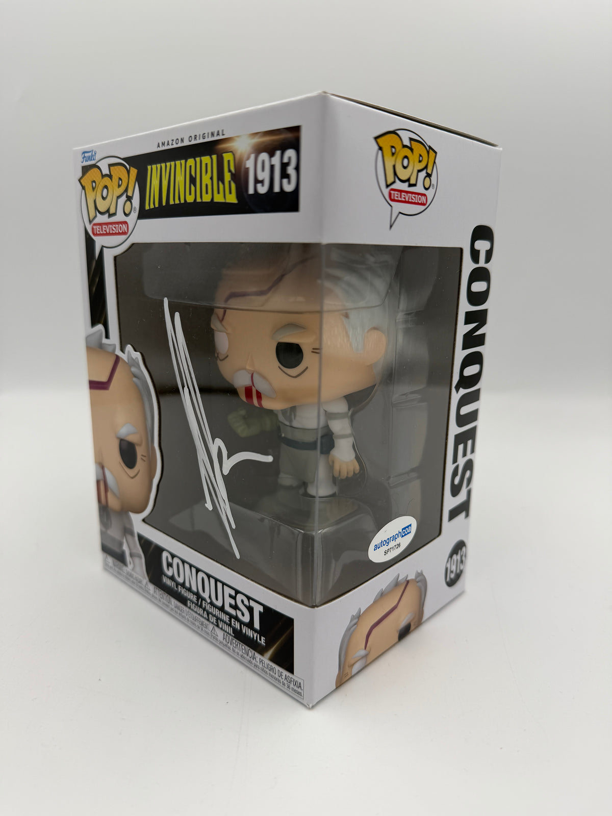 Conquest - #1913 - Funko Pop! - Invincible - Signed Jeffrey Dean Morgan - ACOA Certificate