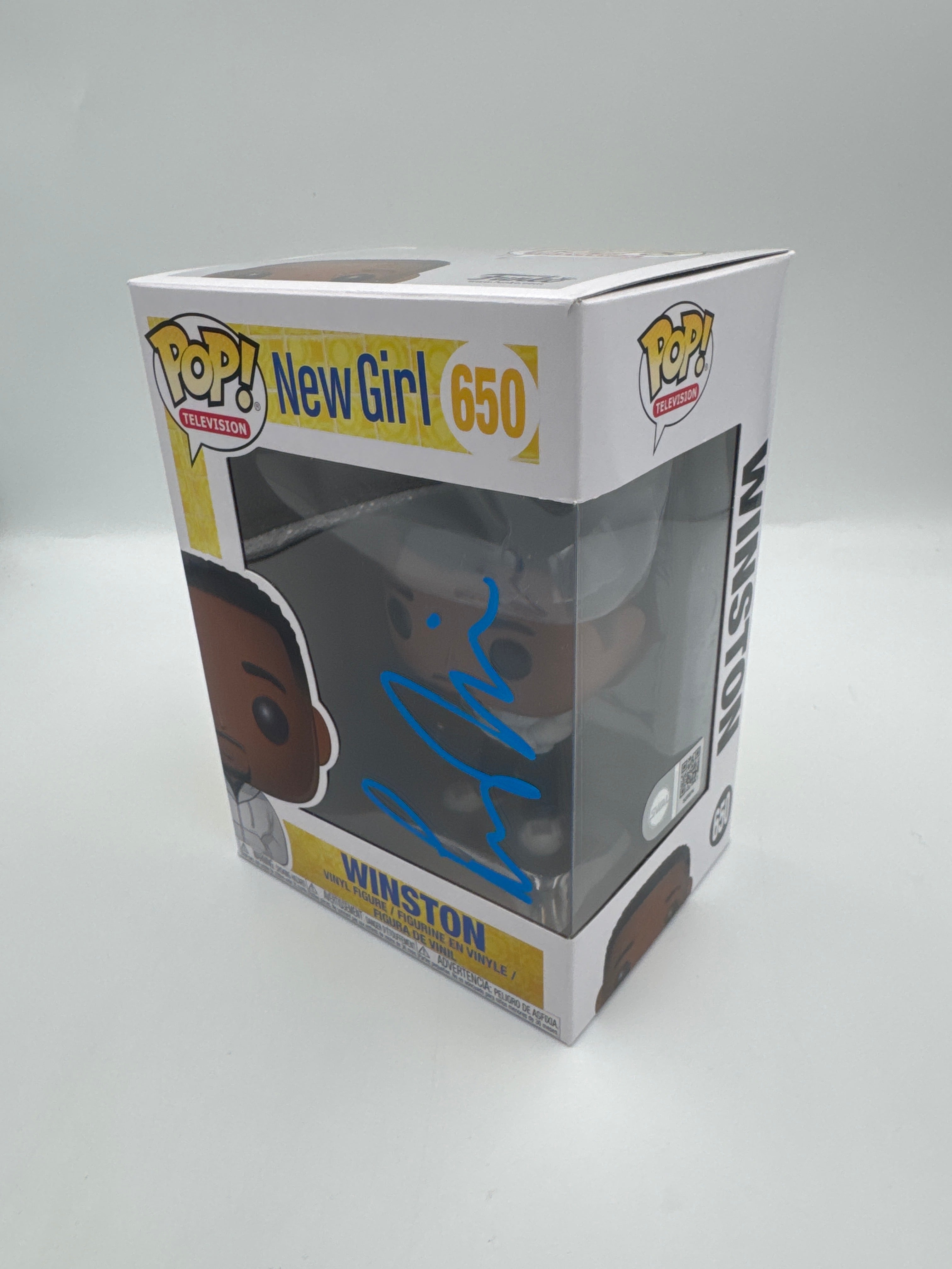 Winston  - #650 - Funko Pop! - Television - New Girl - Signed By Lamorne Morris - SWAU Certified Funko Pop!