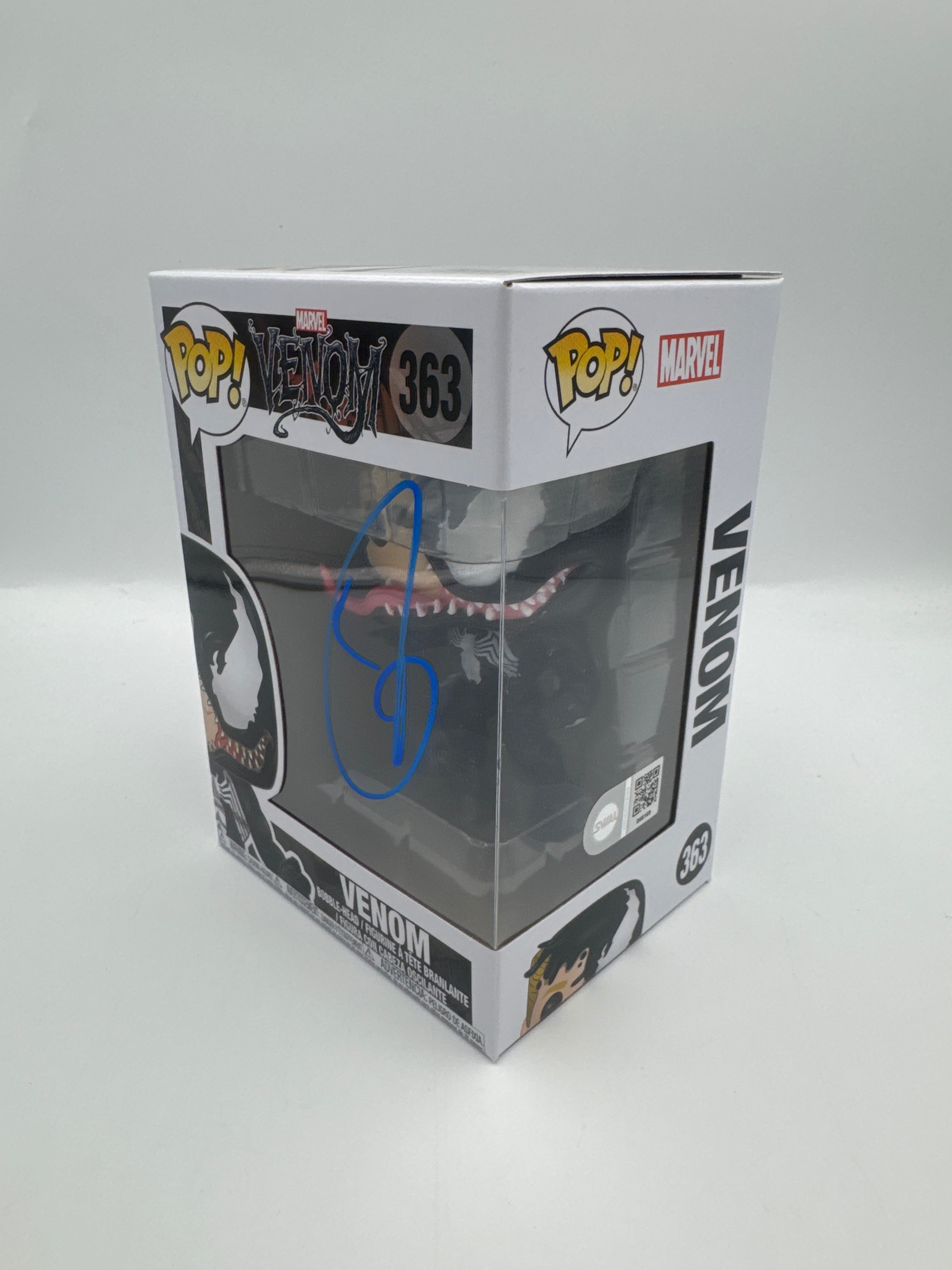 Venom - #363 - Funko Pop! - Marvel - Venom - Signed By Tom Hardy   - Certified By SWAU