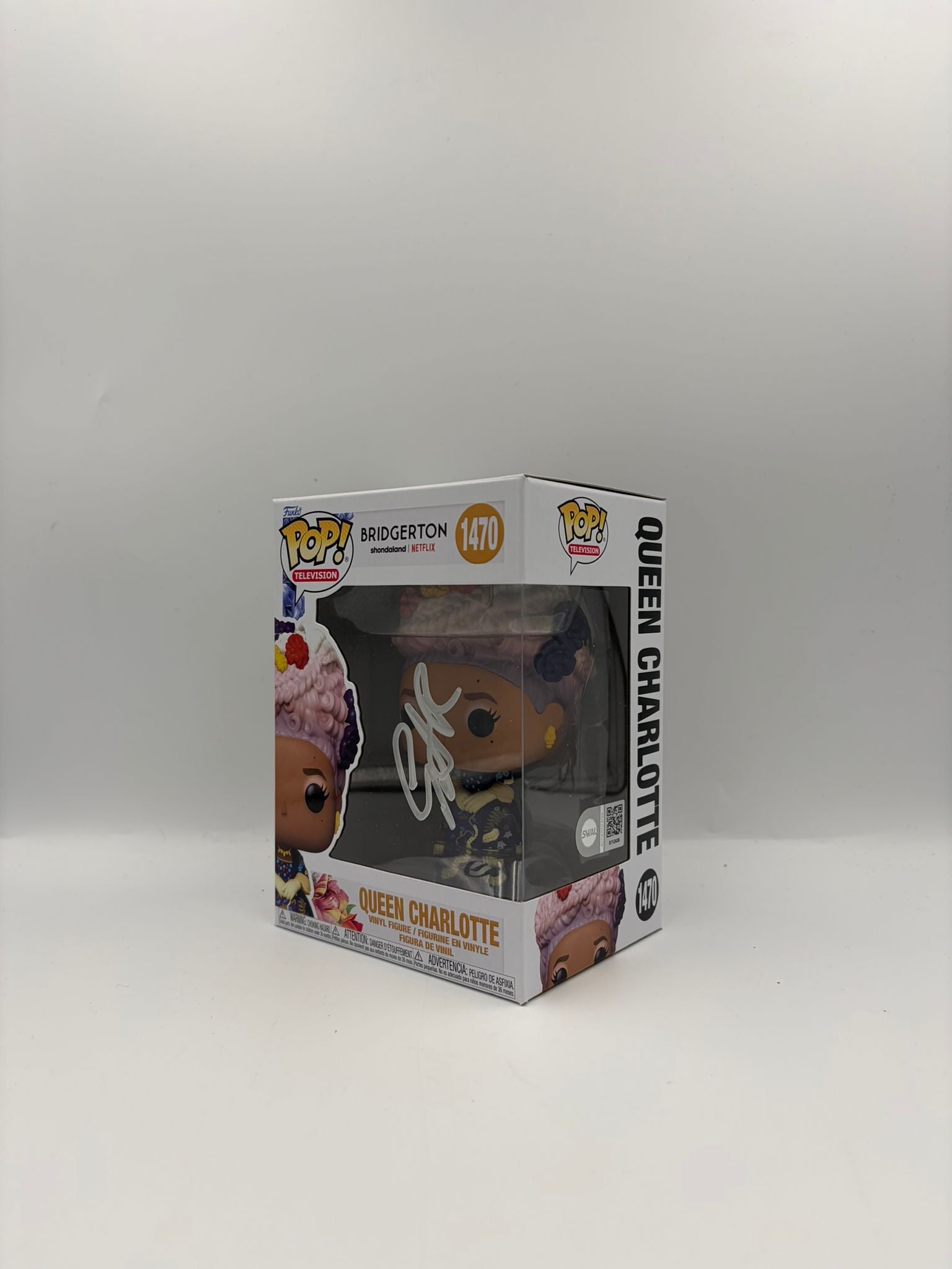 Queen Charlotte - #1470 -  Brindgerton  - Signed By Golda Rosheuvel - SWAU Certified Funko Pop!