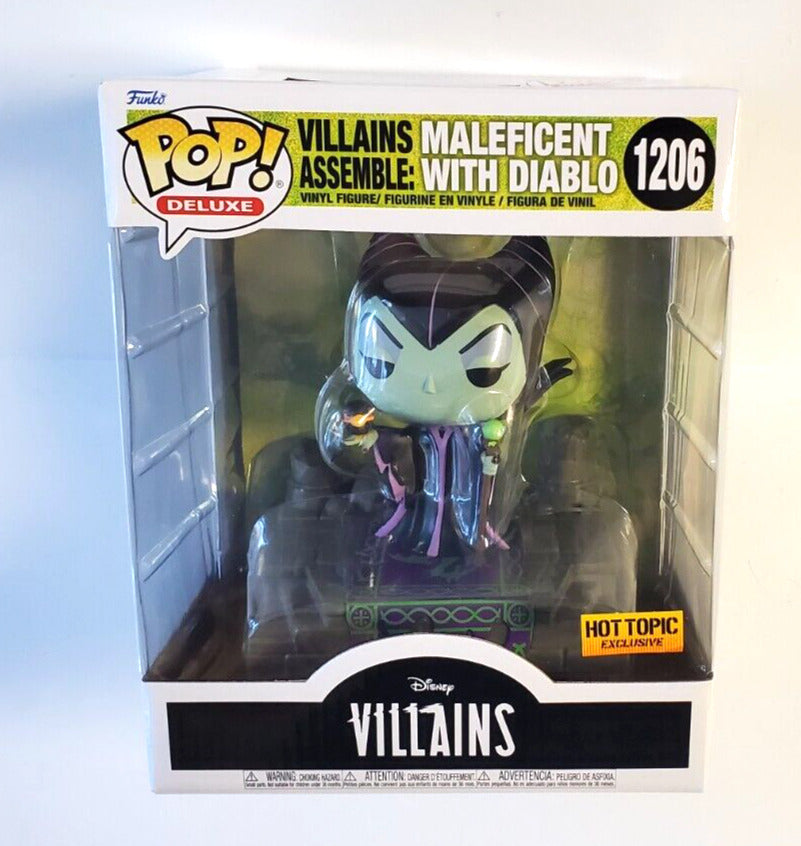 Funko POP Deluxe Disney Villains Maleficent W Diablo #1206 Vinyl Figure Hot Topic Exclusive