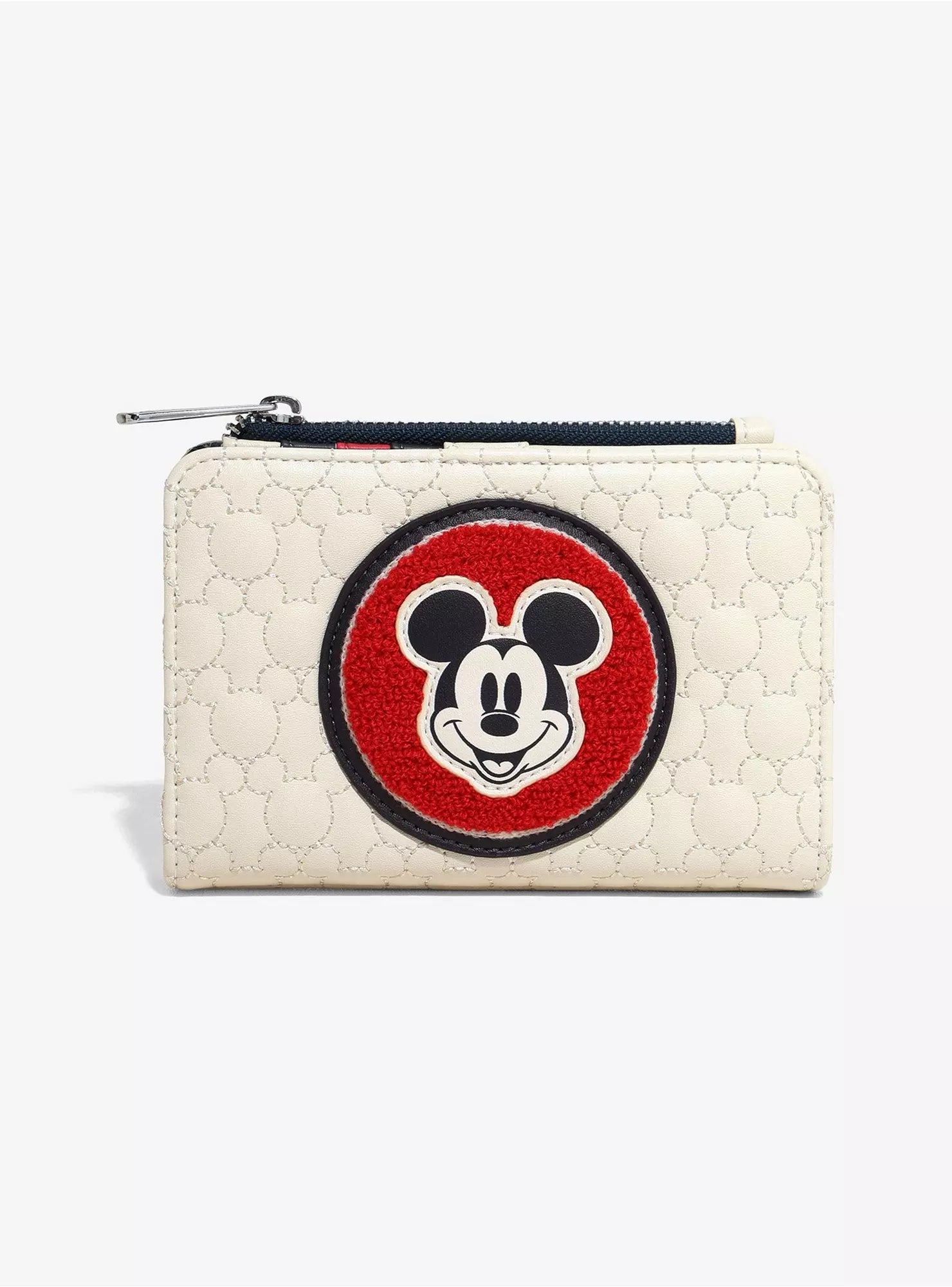 Mickey Mouse Quilted Chenille Patch Wallet -  Disney - Loungefly