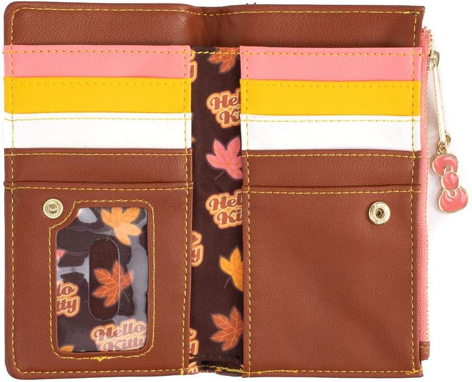Hello Kitty Pumpkin Spice AOP flap Wallet - Loungefly