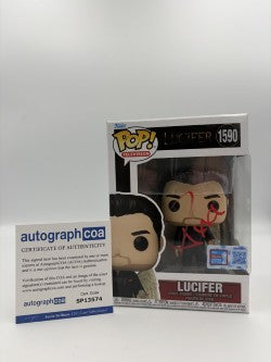 Lucifer - #1590 - Lucifer   - Signed By Tom Ellis  - Autographcoa Certified Funko Pop!