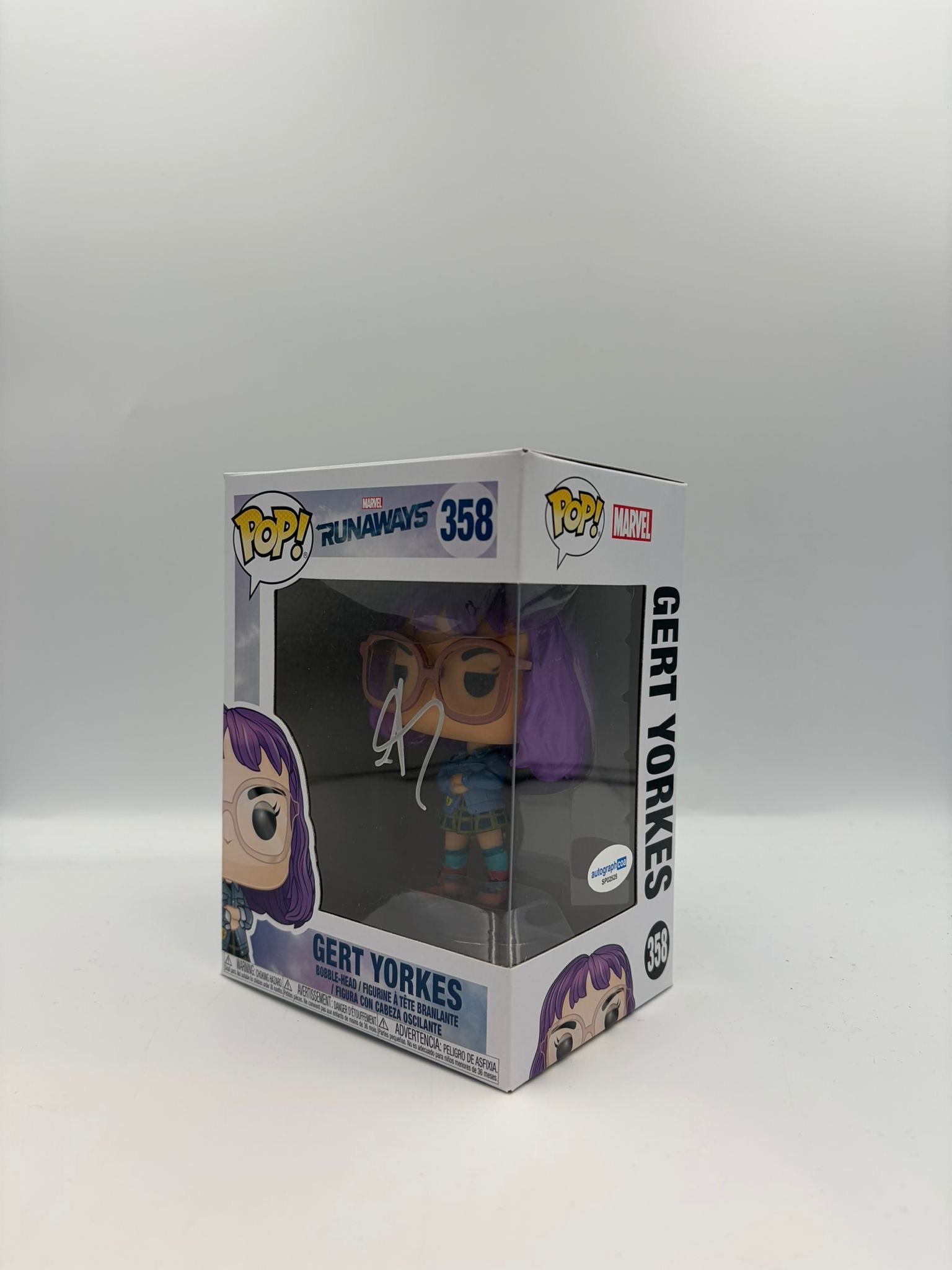 Gert Yorkes - #358 - Funko Pop! - Runaways - Marvel - Signed by Ariela Barer - Certified Pop