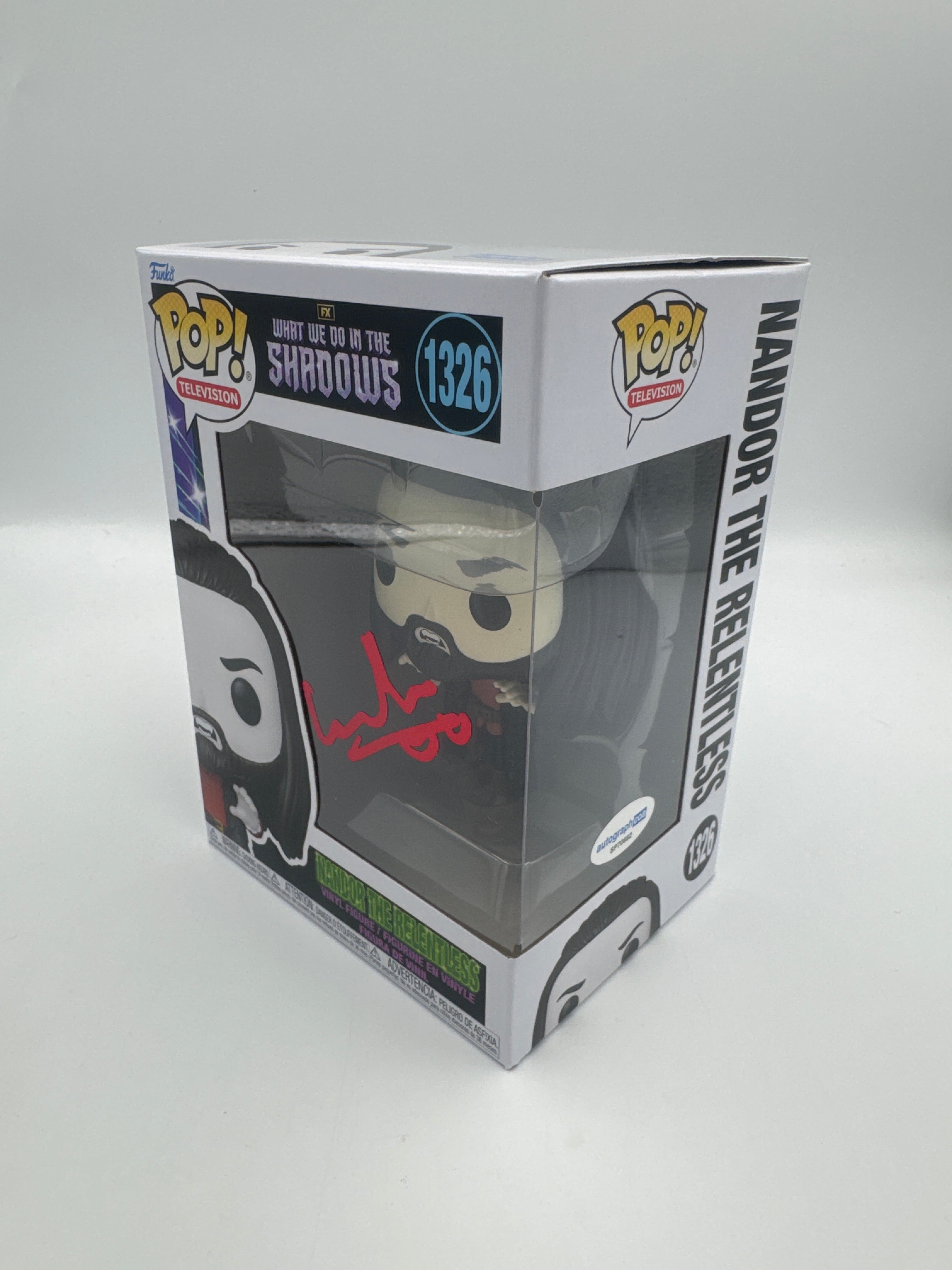 Nandor The Relentless - #1326 - What We Do In The Shaddows  - Signed By Kayvan Novak   - Autographcoa Certified Funko Pop!