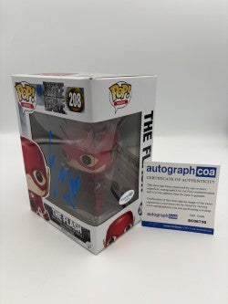 The Flash  - #208 - Funko Pop! - Justice League - DC - Signed By Ezra Miller - Certified Autographcoa