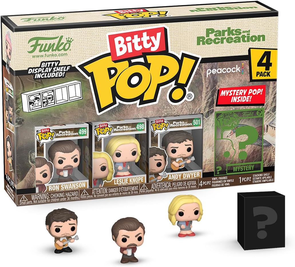 Ron Swanson - 4 Pack - Bitty Pop -Parks and Recreation