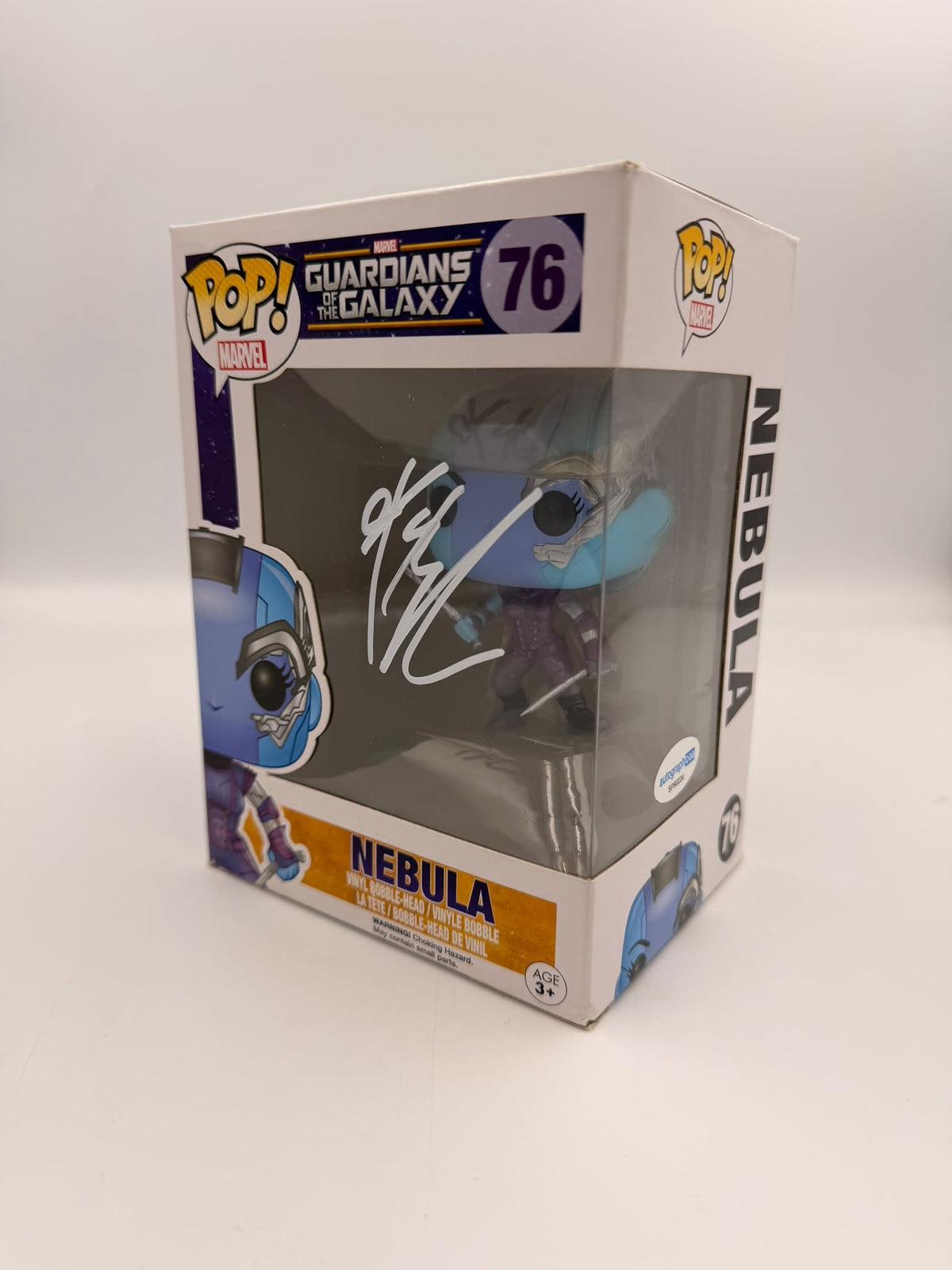 NEBULA - #76 - Funko Pop! - MOVIES - MARVEL Guardians of the Galaxy -  Signed by Karen Gillan - ACOA Certificate