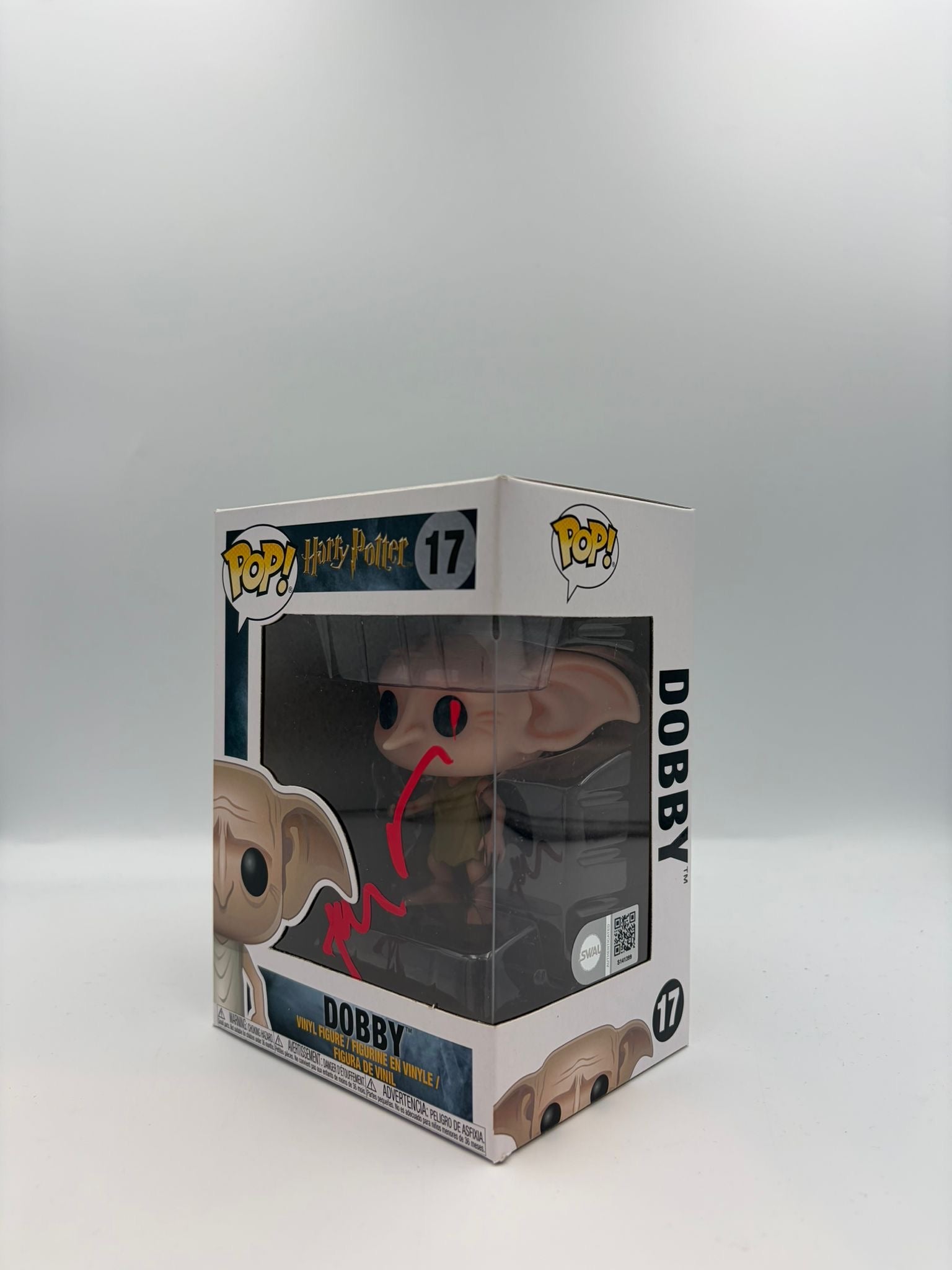 Dobby - #17  - Funko Pop! - Harry Potter - Signed By Toby Jones - Certified Pop