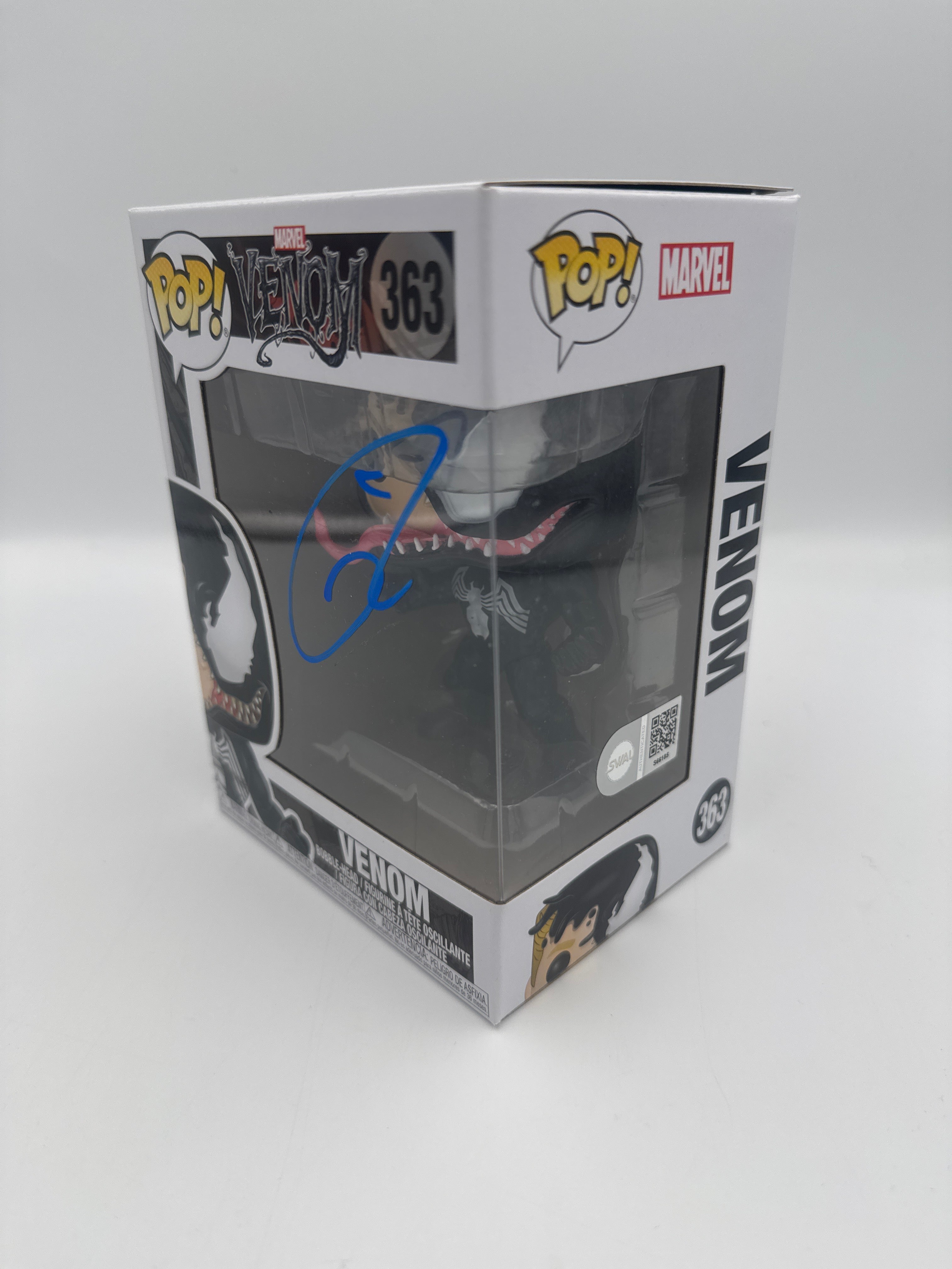 Venom - #363 - Funko Pop! - Marvel - Venom - Signed By Tom Hardy   - Certified By SWAU