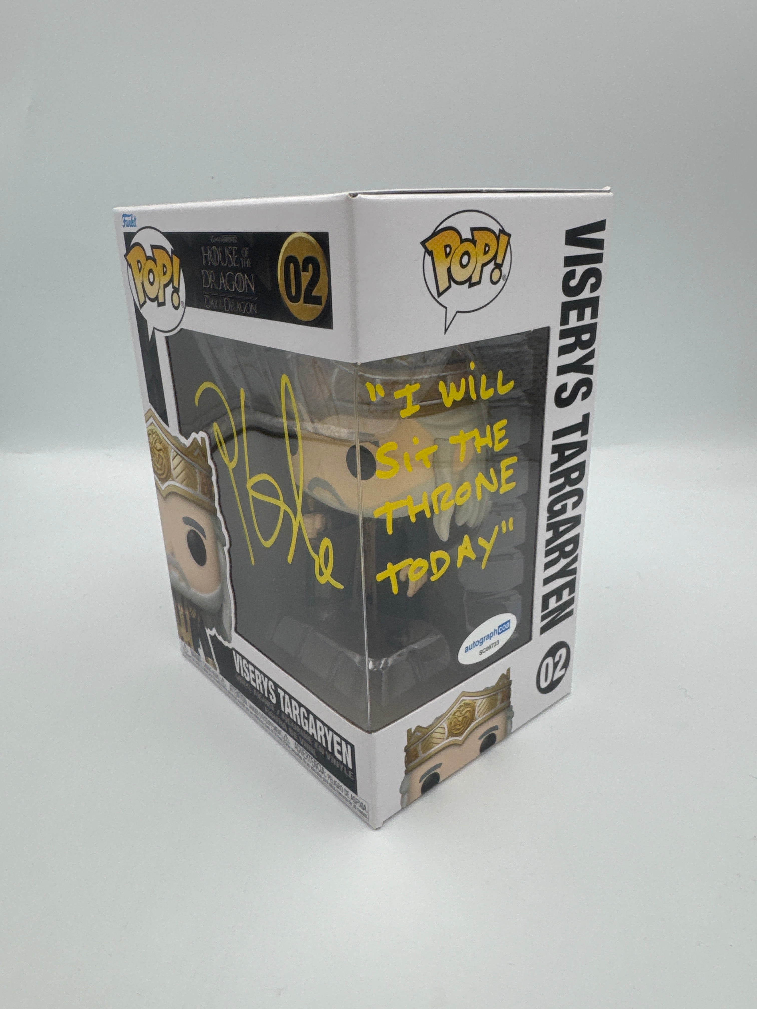Viserys Targaryen - #02  - Funko Pop! -  House Of The Dragon - Signed By Paddy Considine   - Certified By Autographcoa