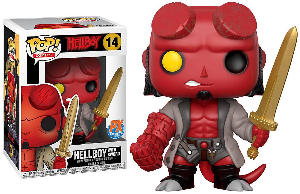 Grappig Hellboy With Excalibur - #14 - Funko Pop! - PX Exclusive