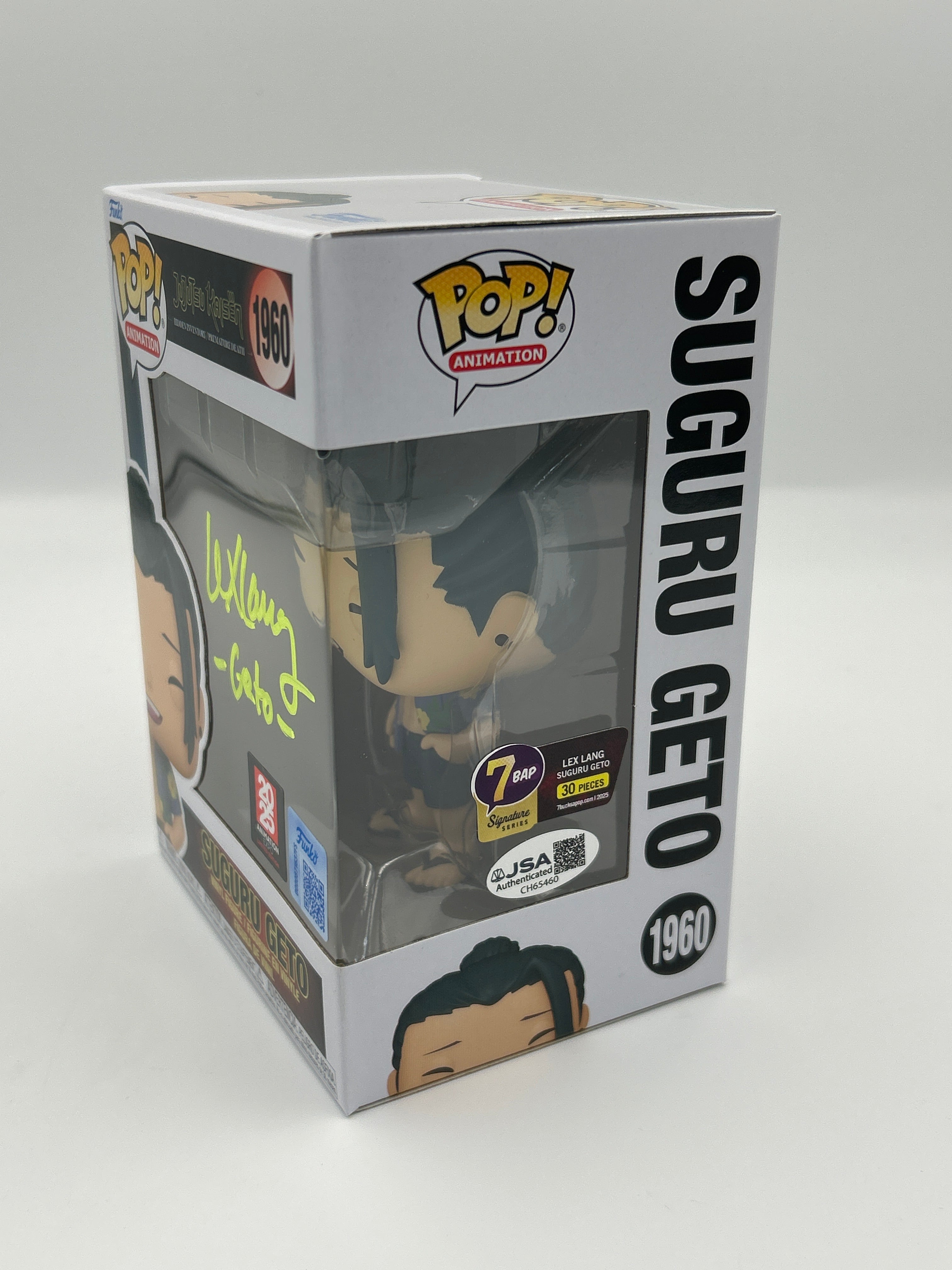 Suguru Geto - #1960 - Funko Pop! - Jujutsu Kaisen - 7BAP - 2025 Animation Expo Ltd Edition - Signed By Lex Lang - 30 Pieces