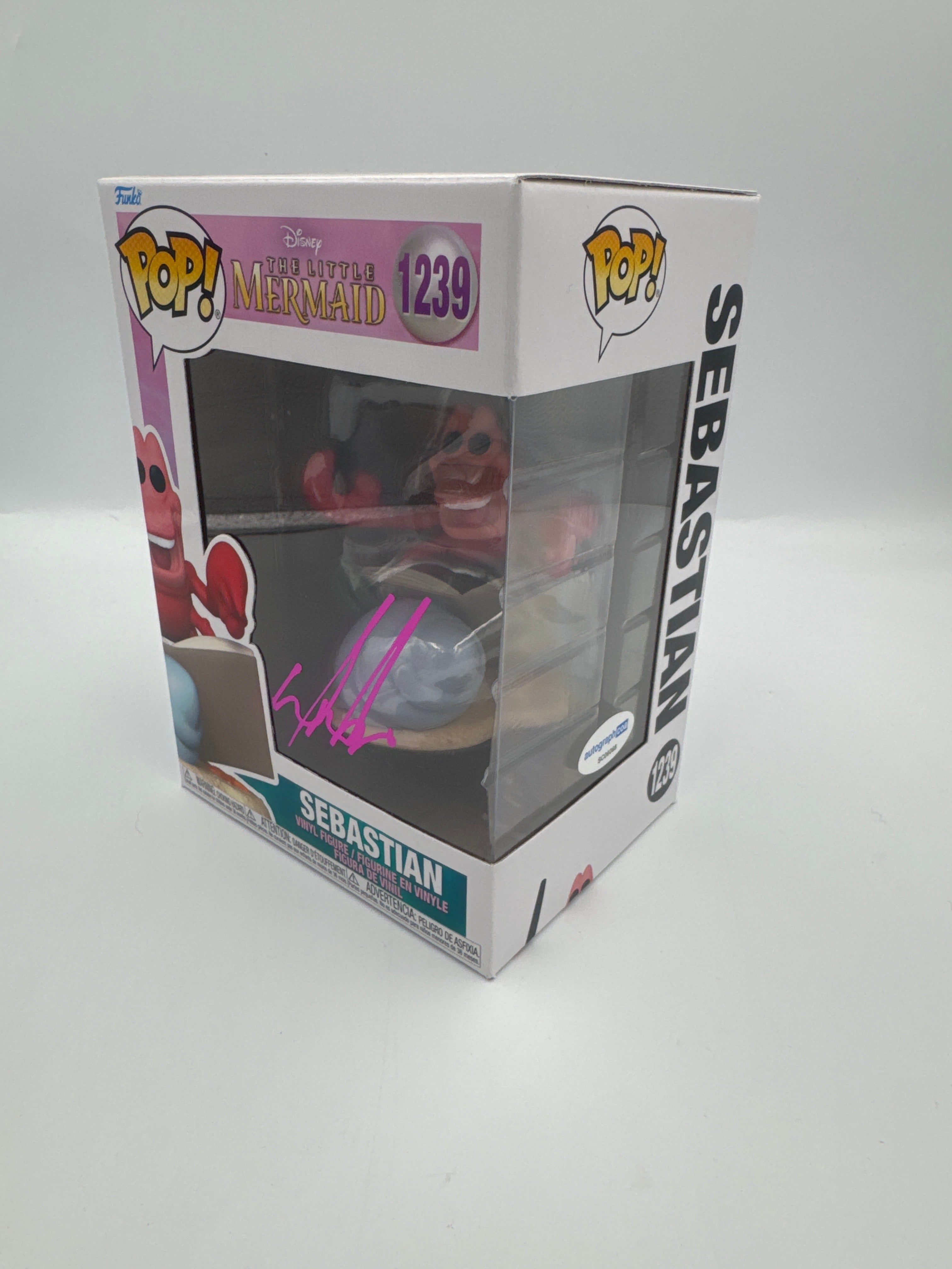 Sebastian -  #1239  - Funko Pop! -  Disney - The Little Mermaid - Signed By Daveed Diggs - Certified by Autographcoa