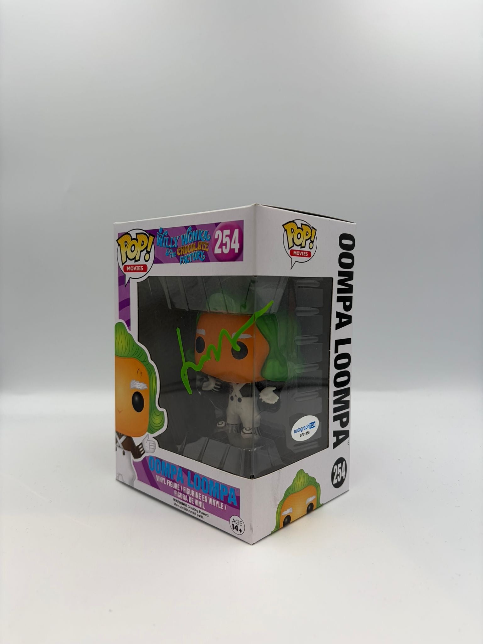 Oompa Loompa - #254 - Funko Pop! - Movies - Willy Wonka and the Chocolate Factory - Signed By Hugh Grant - Certified Pop