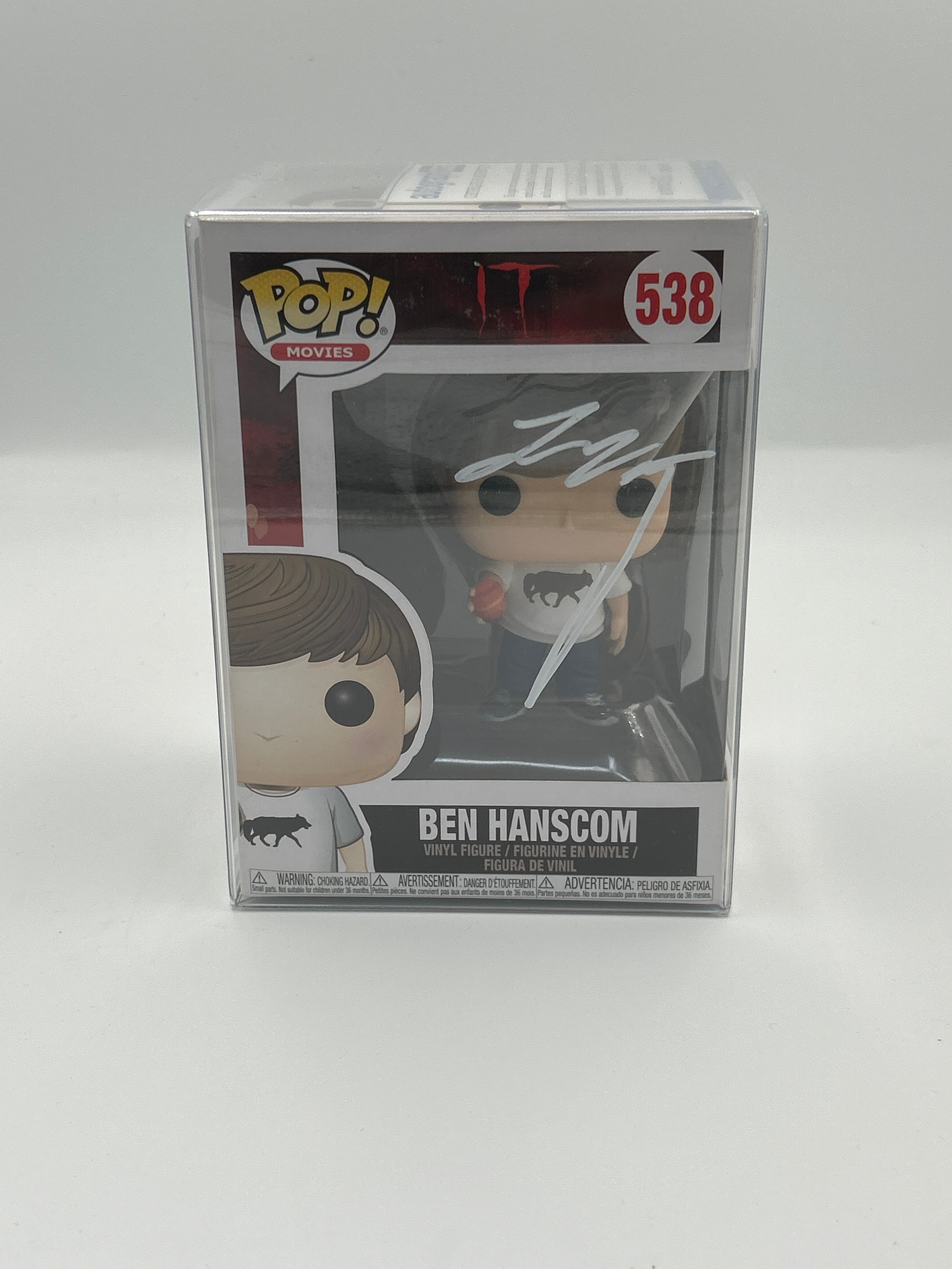 Ben Hanscom  - #538 - Funko Pop! -  IT - Horror - Signed By Jeremy Ray Taylor
