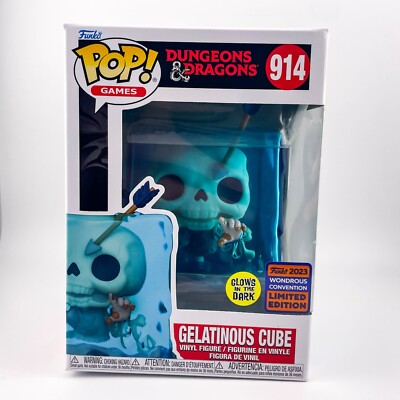 Dungeons & Dragons GITD Glow Gelatinous Cube - # - Funko POP! Wondercon 2023 Exclusive