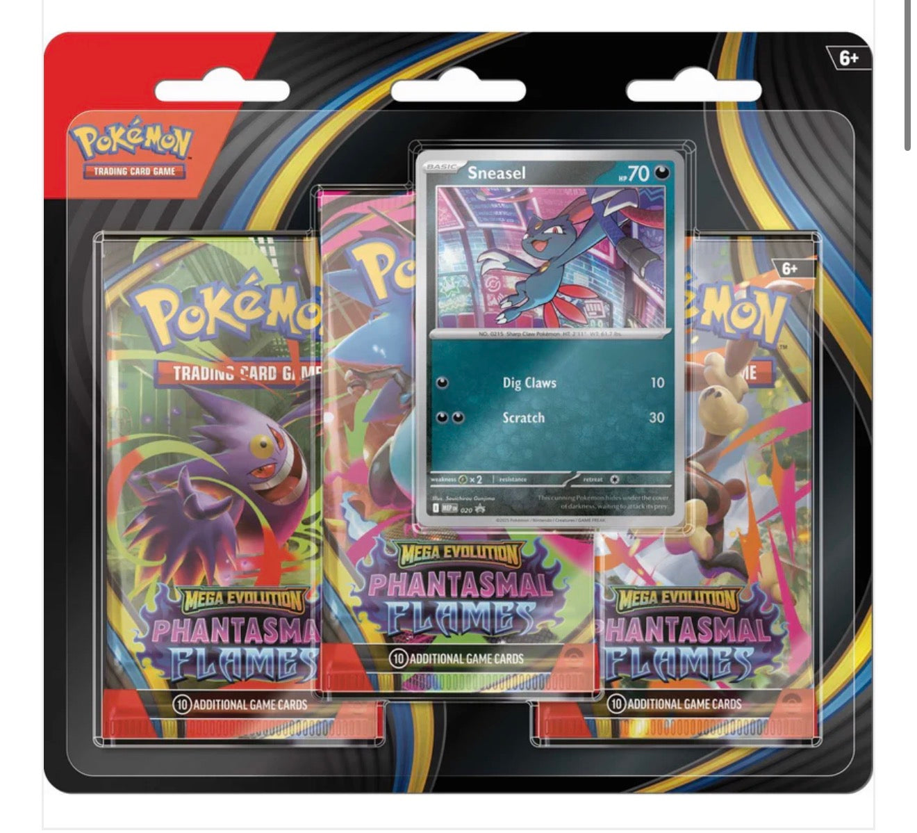 Pokémon TCG: Mega Evolution Phantasmal Flames - 3 Pack CDU