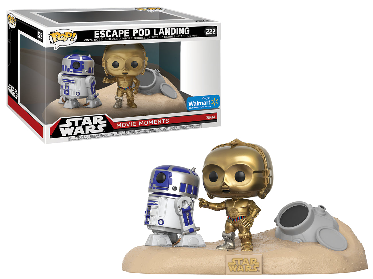 Escape Pod Landing, R2-D2 & C-3po - #222 - Star Wars - Funko Pop!