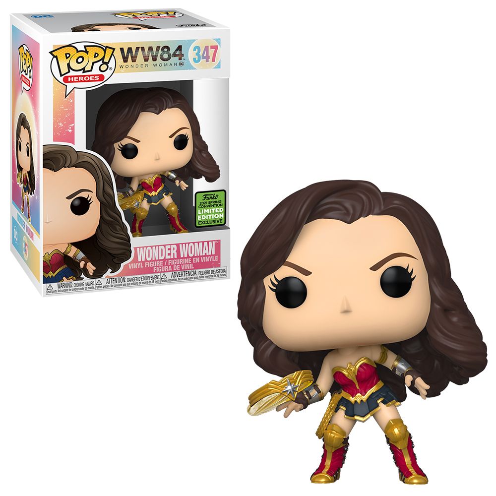 Wonder Woman 347 - #347 - Funko POP! With Tiara Boomerang DC WW84 - 2021 Summer Con