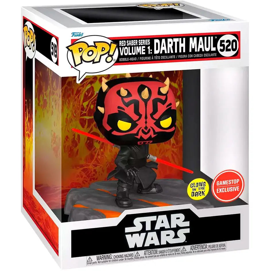 Red Saber Series - Darth Maul - #520 - Gamestop Exclusive - Star Wars - Funko Pop